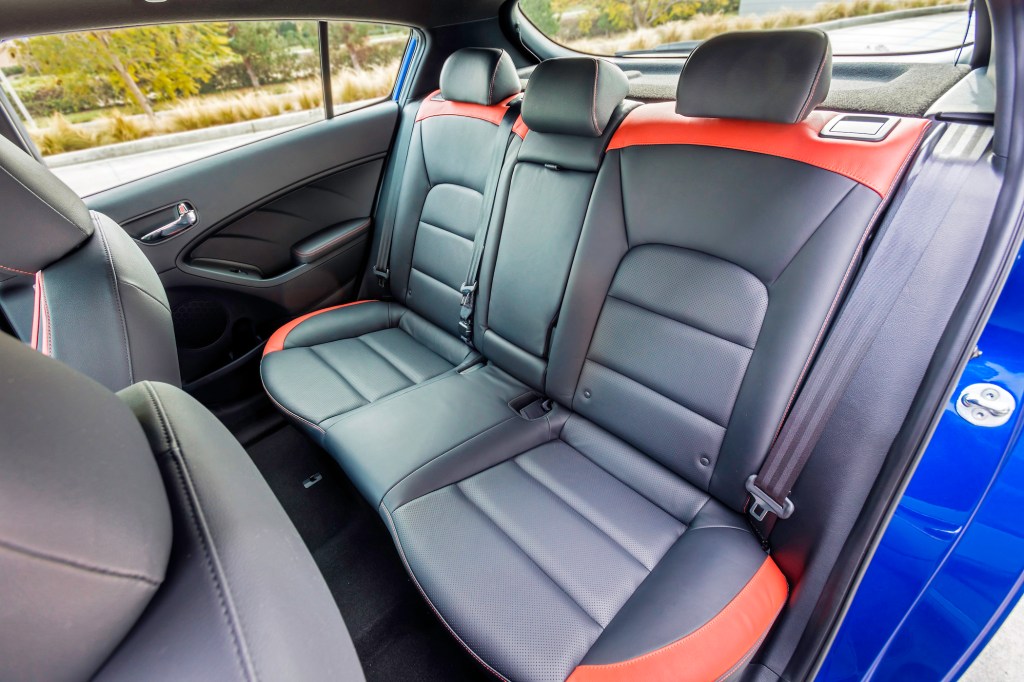 The 2018 Forte5 SX can accomodate full-size adults in the rear seat.