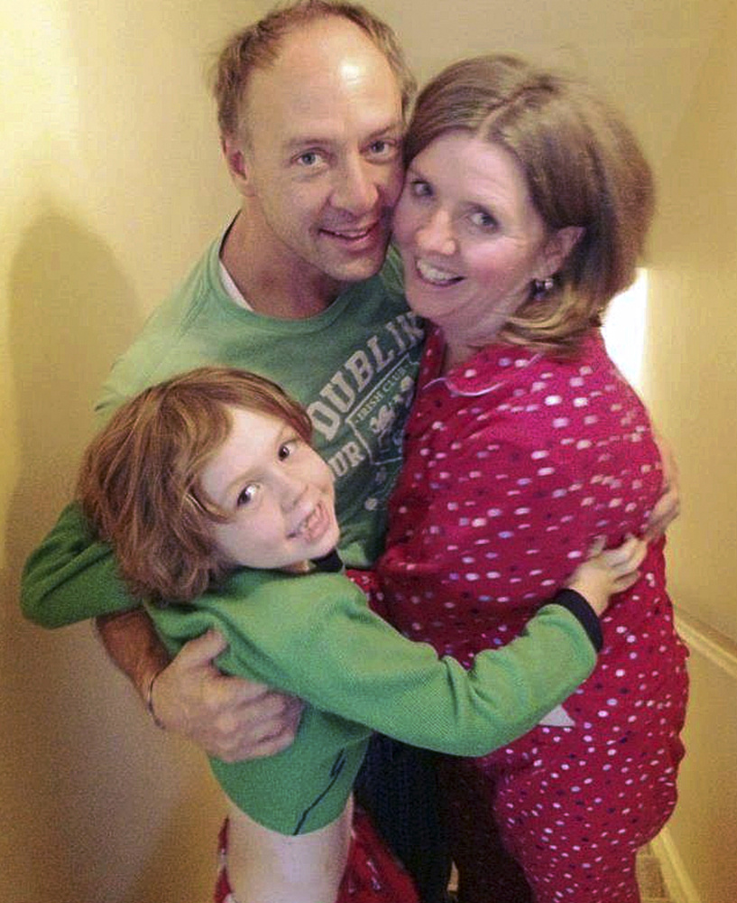 Mark Barden with his son Daniel and wife, Jacqueline. Daniel was among those killed in the Sandy Hook Elementary School shooting on Dec. 14, 2012.