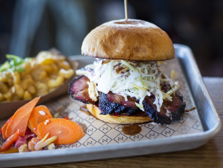 Eating Noble Barbecue's brisket sandwich is "like listening to the kinetic key changes of a jazz improvisation."