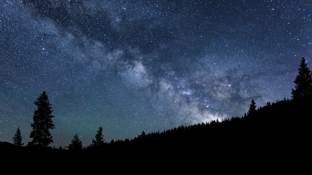 The Milky Way stretches across the night sky in central Idaho, where 1,400 square miles have been set aside for the nation's first International Dark Sky Reserve.