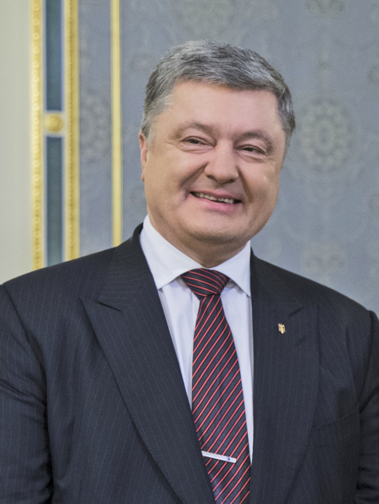Ukrainian President Petro Poroshenko says weapons from the U.S. will only be used for self-defense.