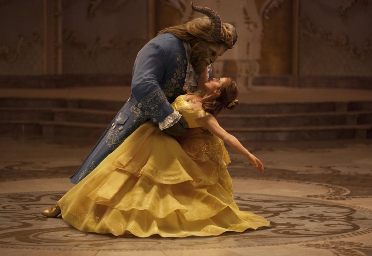 Dan Stevens is The Beast, left, and Emma Watson plays Belle in Disney's live-action adaptation of the classic "Beauty and the Beast." Pulling in $504 million, it was the highest-grossing film of the year, followed by "Star Wars: The Last Jedi" and "Wonder Woman."