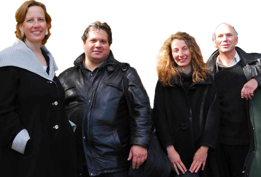 The DaPonte String Quartet, from left, Kirsten Monke, viola; Ferdinand Liva, violin; Myles Jordan, cello; and Lydia Forbes, violin.