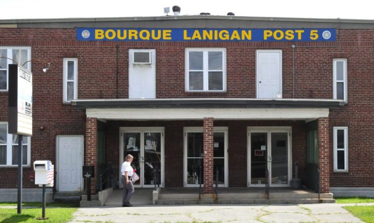 The former American Legion Hall, Bourque Lanigan Post 5, seen on Aug. 14 in Waterville.