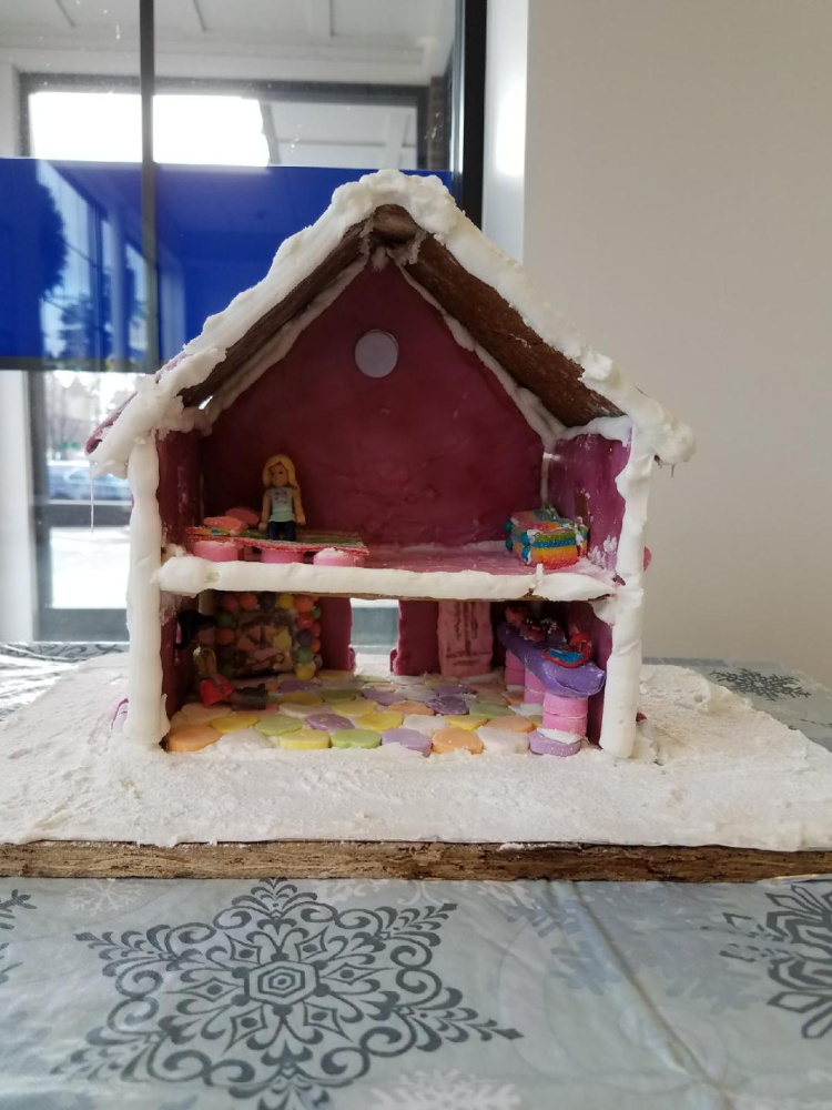 Natalie McCarthy's gingerbread house entry.