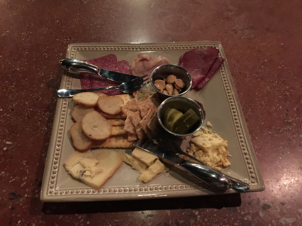 Meat and cheese platter at Circa 1885