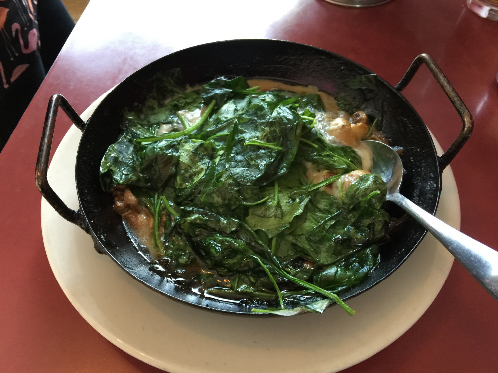 Mushrooms and Gorgonzola at Cafe Miranda In Rockland.