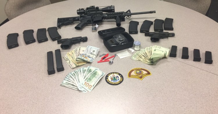 Deputies with the Somerset County Sheriff's Office seized several grams of Fentanyl powder, $2,995 in cash, a digital scale, an AR-15 rifle with multiple magazines, a loaded .40-caliber semi-automatic handgun, a loaded 9 mm semi-automatic handgun, an AR-style .22-caliber rifle, drug paraphernalia and drug-related documentation in a raid Friday in Pittsfield.
