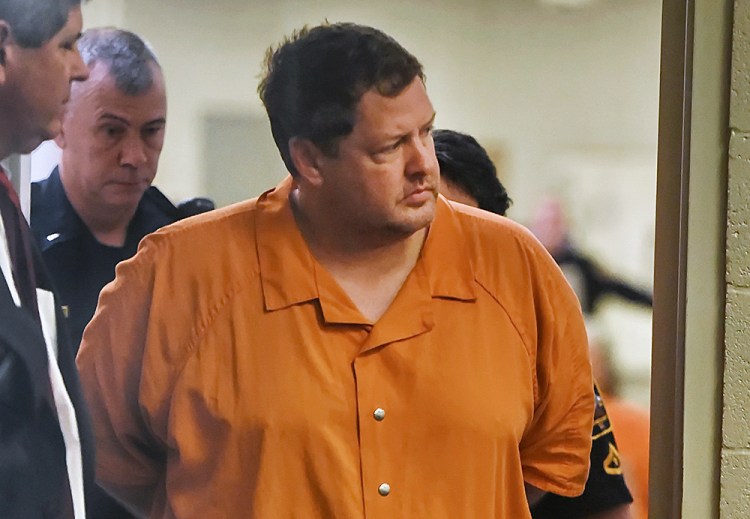 Todd Kohlhepp enters the courtroom for a bond hearing at the Spartanburg Detention Facility in Spartanburg, S.C., on Nov. 6, 2016.