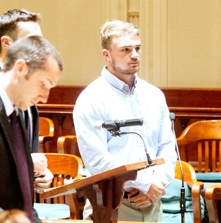 Mac Jackson at a 2015 hearing in Androscoggin County Superior Court in Auburn.