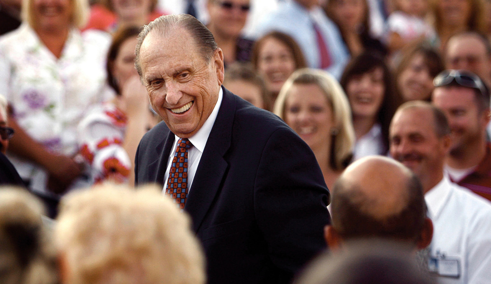 Thomas S. Monson was president of the Church of Jesus Christ of Latter-day Saints since 2008.  His tenure included a time when Mormonism was often at the center national news.