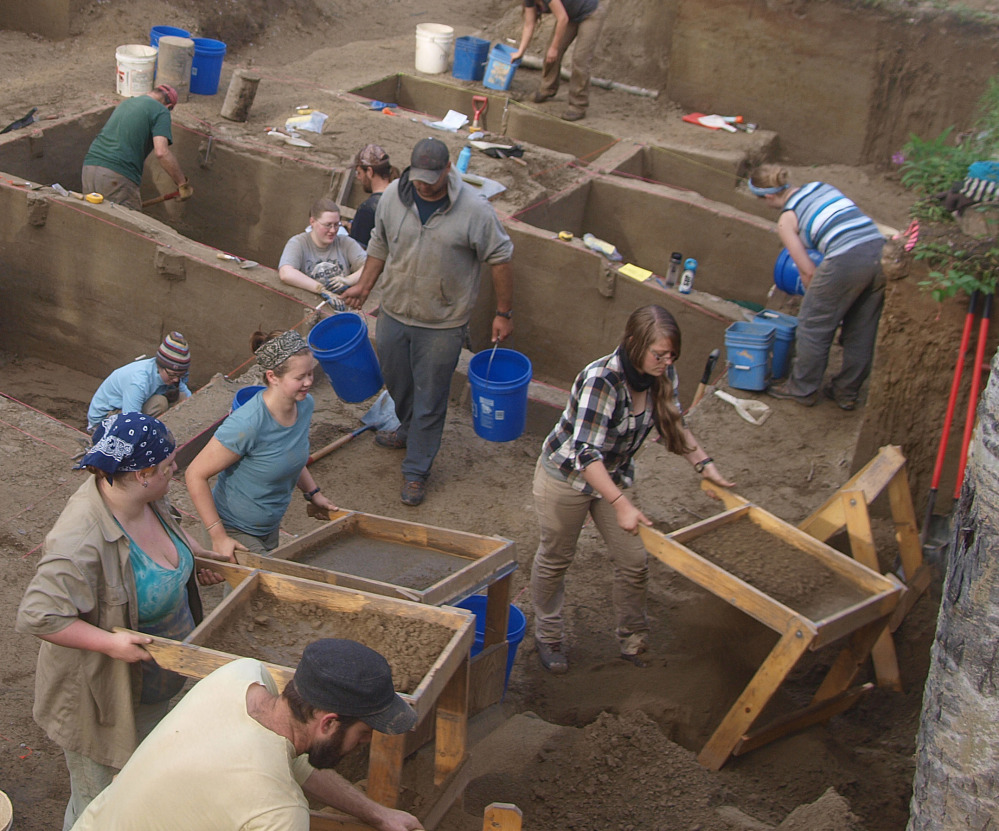 Excavators work at a site in Alaska, where the DNA from the remains of a girl is helping to tell how her people got there.