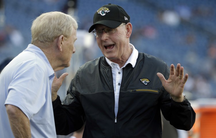 Tom Coughlin twice figured how to beat the Patriots in the playoffs, on the biggest stage, as coach of the New York Giants. Now the executive vice president of football operations for the Jaguars, Coughlin brings his team to Foxborough, Mass., on Sunday for the AFC title game.
