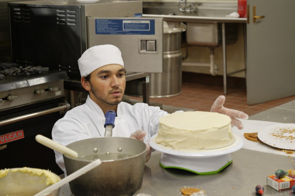 Tyrone Giger, a Waterville Senior High School student, won a gold medal in commercial baking.