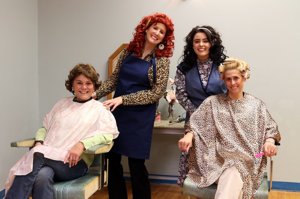 The cast of "Steel Magnolias" in front, from left are Clairee Belcher, played by Nancy Keegan Carbone, and M'Lynn Eatenton, played by Lisa Ed Neal. In back, from left are Truvy Jones, played by Juli Brooks Settlemire, and Annelle Dupuy-Desoto, played by Emily Cates.