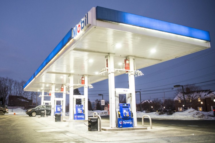 The Mobil station on the corner of Pleasant and North streets In Waterville, seen Thursday, has solved the problem it had with mixed-up diesel and super octane fuel. Regular 87 octane gasoline always has been available there.