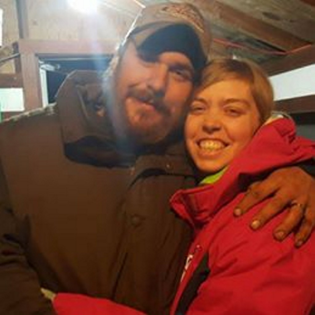 Harry Weeks and Desiree Strout in a recent photo. Nine months pregnant, Strout was on her way to Redington-Fairview Hospital in Skowhegan to have labor induced when the SUV she was driving hit black ice and she lost control of it. She died in an ambulance taking her to the hospital. Weeks suffered a punctured lung and a lacerated liver.