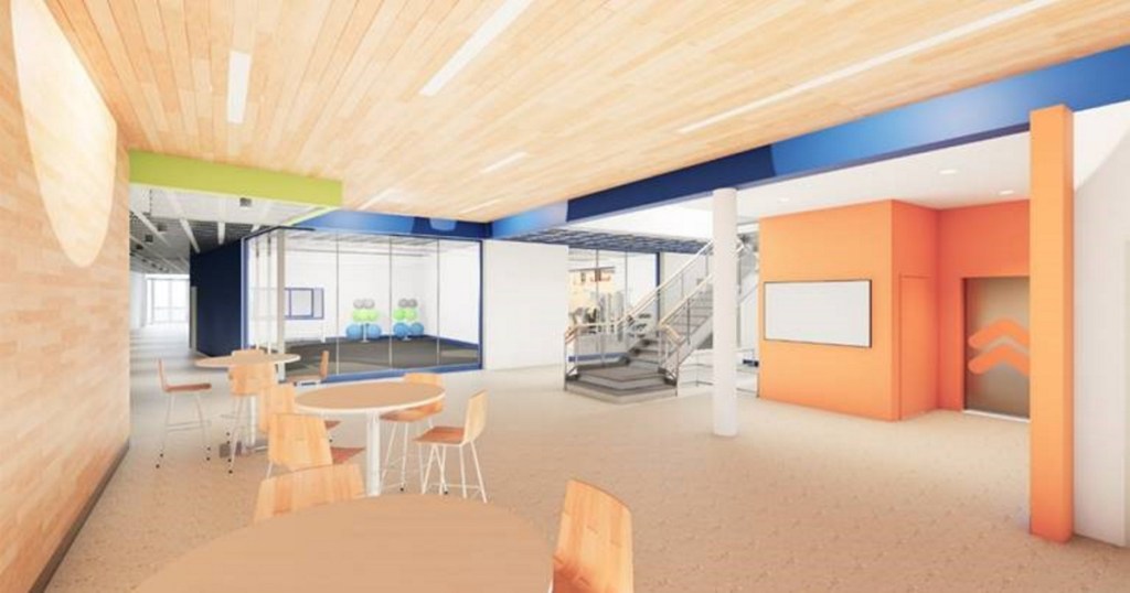 Planned Alfond Youth Center lobby