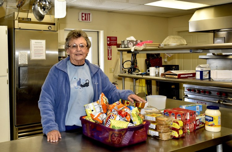 Lois Hammann, of the Skowhegan Federated Church, and other volunteers have organized a Grab and Go program that offers bagged take-out meals from 4 to 5 p.m. at the kitchen at Tewksbury Hall beginning Wednesday and every Wednesday thereafter. The program has been organized to replace the soup kitchen that has closed at Notre Dame de Lourdes Church.