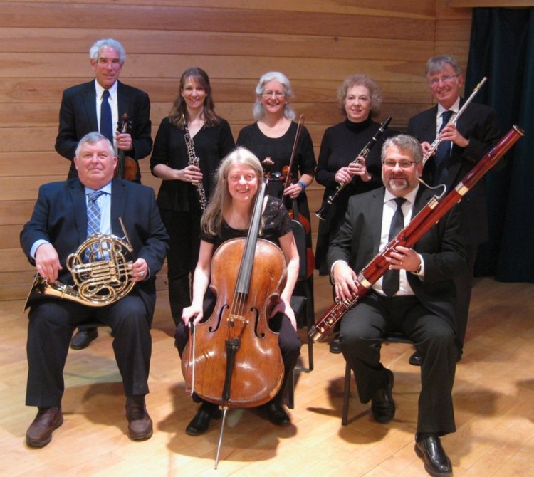 In back, from left, are Sydney Sewall, Necia Chaparin, Mary Ellen Tracy, Louise Foxwell and Chris Lansley. In front, from left, are Lee Lenfest, Kristi Mann and Chris Falcone.