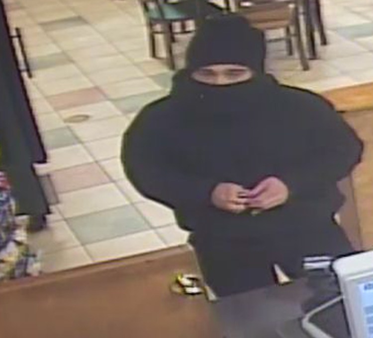 Robbery suspect caught on surveillance video of the Subway sandwich store on Brighton Avenue in Portland. 
