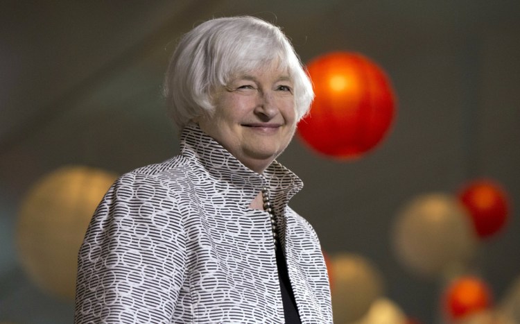 Former Fed Chair Janet Yellen will start a new job Monday at the Brookings Institution.