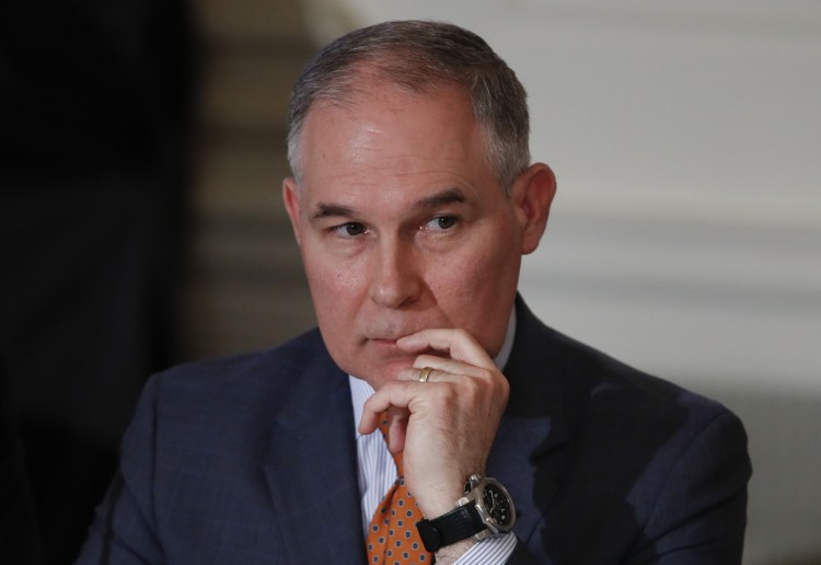 Scott Pruitt photographed at the White House on Feb. 12.