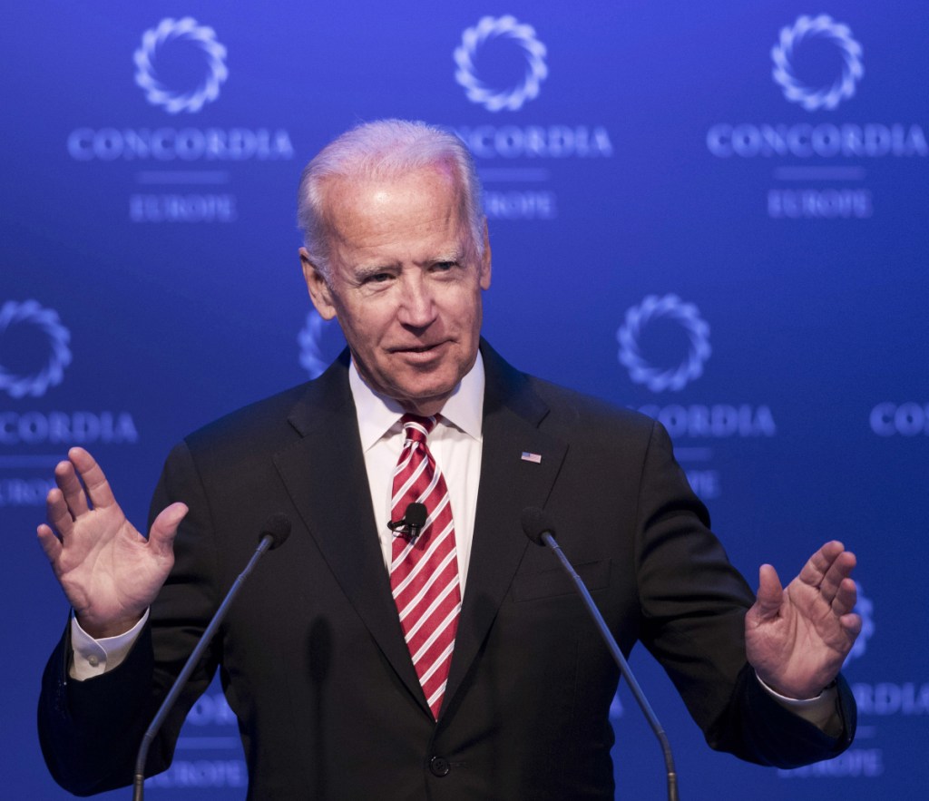 Former Vice President Joe Biden is hinting at a potential run in 2020, even raising the possibility during a recent gathering.