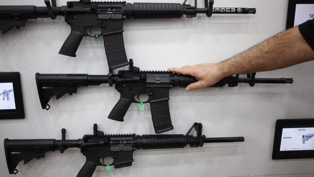 AR-15 rifles and their cousins are among the nation's most popular and profitable guns. The AR-15 fires one bullet with each pull of the trigger – thus, semi-automatic – but is easily modified to shoot continuously until the trigger is released.