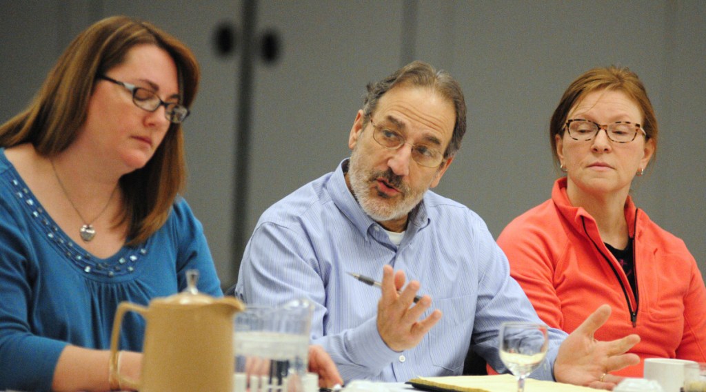 School Superintendent James Anastasio, center, speaks during the annual City Council goal-setting meeting on Jan. 28, 2017. Anastasio said the new $30.8 million school budget proposal, which is up about 6 percent over the current year's budget, would initiate school officials'  new three-year goal of decreasing class sizes in elementary schools.