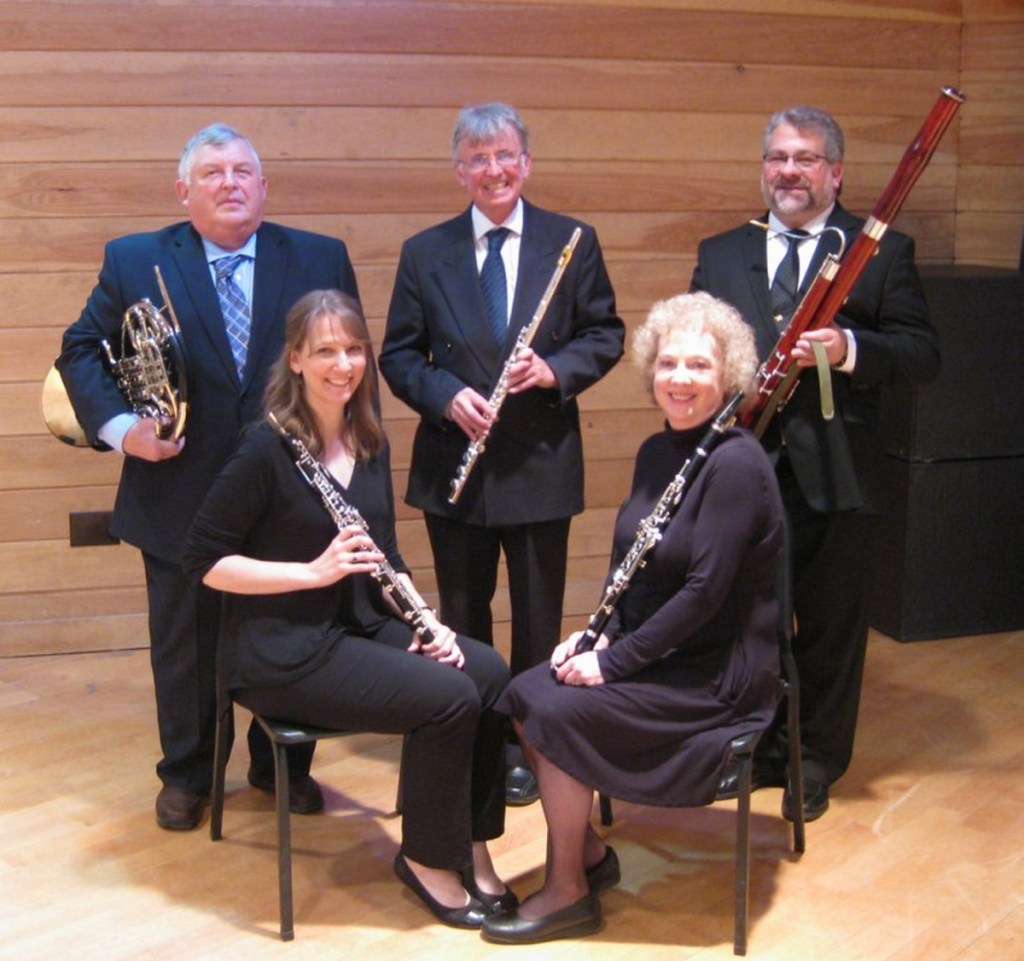 In back row, from left, are Lee Lenfest, Chris Lansley and Chris Falcone. In front, from left, are Necia Chaparin and Louise Foxwell.