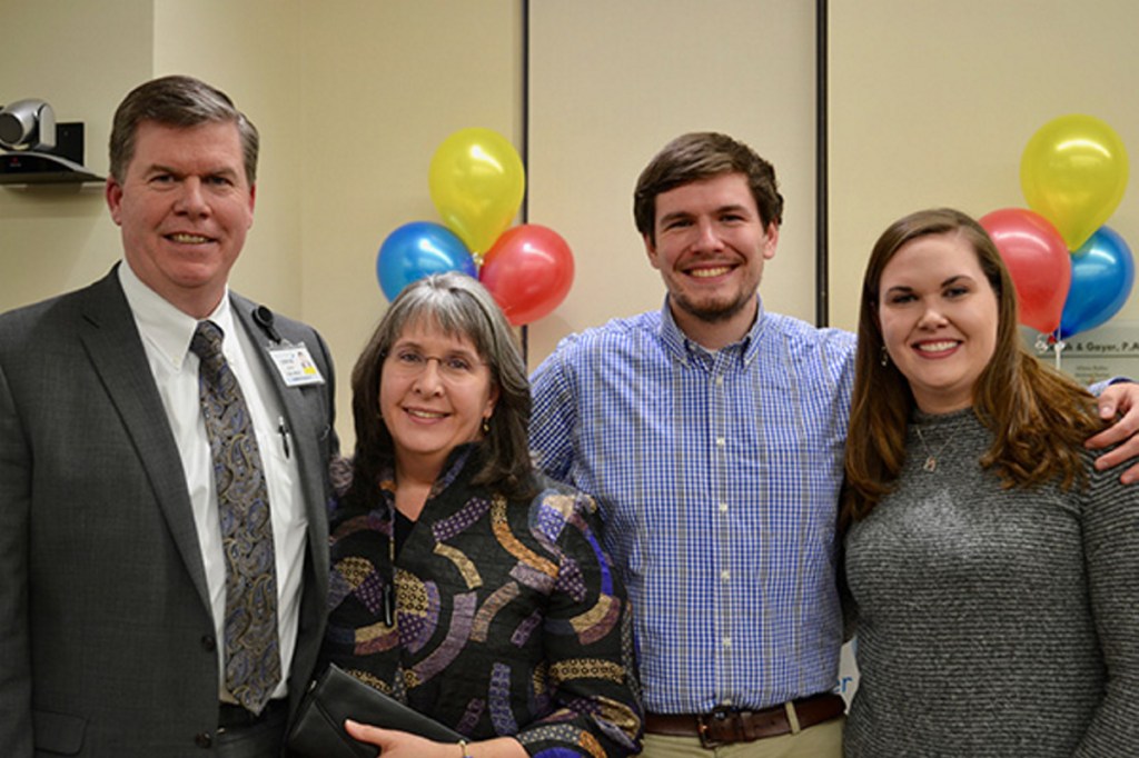 The Hays Family chaired United Way's 2017 fundraising campaign. From left are Chuck, Maria, Chuck and Katie Hays.