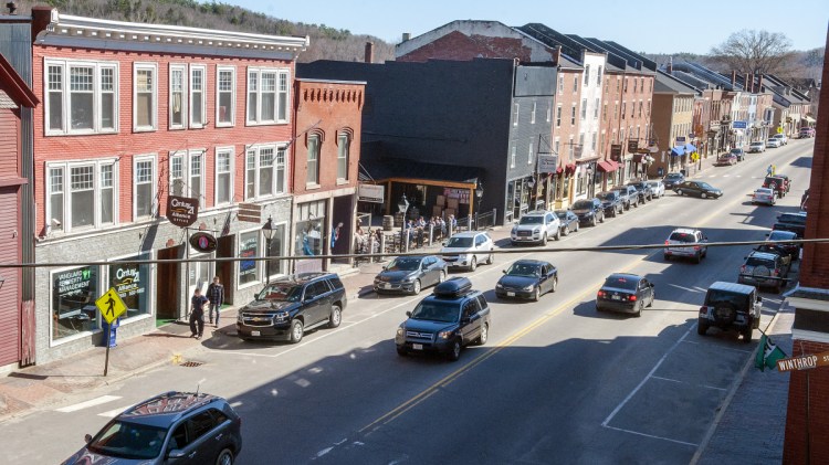 A Hallowell committee plans a marketing campaign to promote the downtown during the upcoming Water Street reconstruction project. The street is seen here in April 2017.