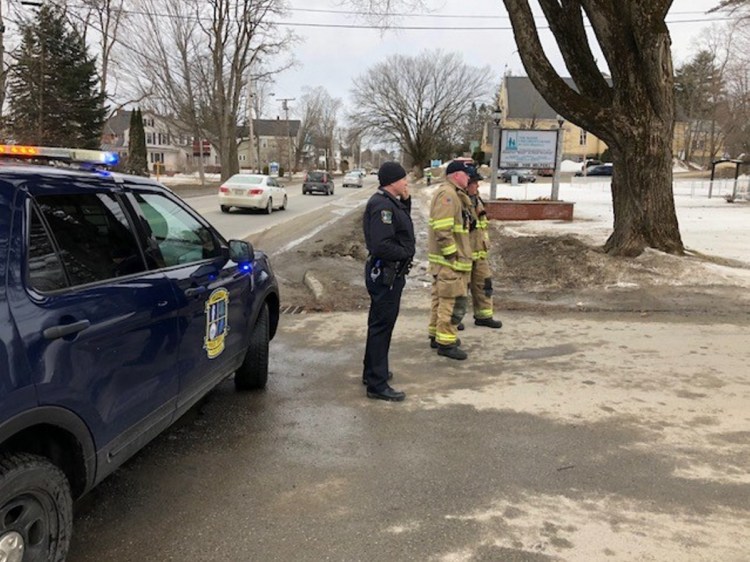 Waterville police, fire and rescue personnel responded to a bomb scare Thursday morning at the Maine Children's Home for Little Wanderers. The word "bomb" had been written on a plastic bucket and left in the entryway of one of the buildings.
