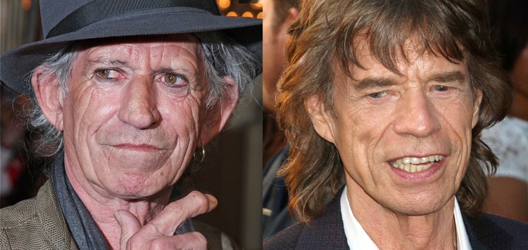 Keith Richards and Mick Jagger, both 74, are founding members of the Rolling Stones.