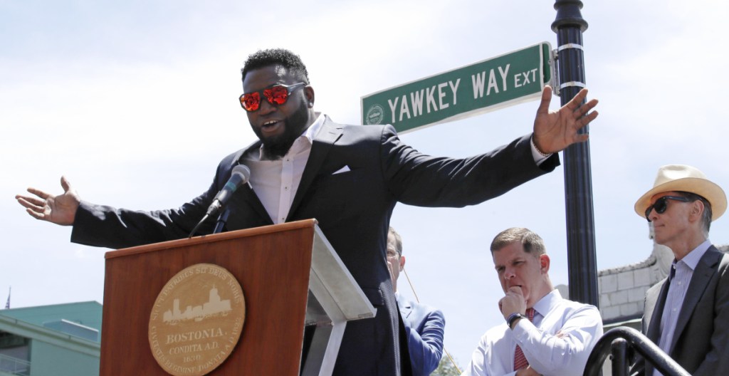 David Ortiz is honored in June with the renaming of a portion of Yawkey Way to David Ortiz Drive. The Red Sox now want the city of Boston to change the rest of Yawkey Way back to its original name, Jersey Street. The street is named for the late Tom Yawkey, who owned the team from 1933 to 1976 and presided over the last Major League Baseball franchise to field a black player.