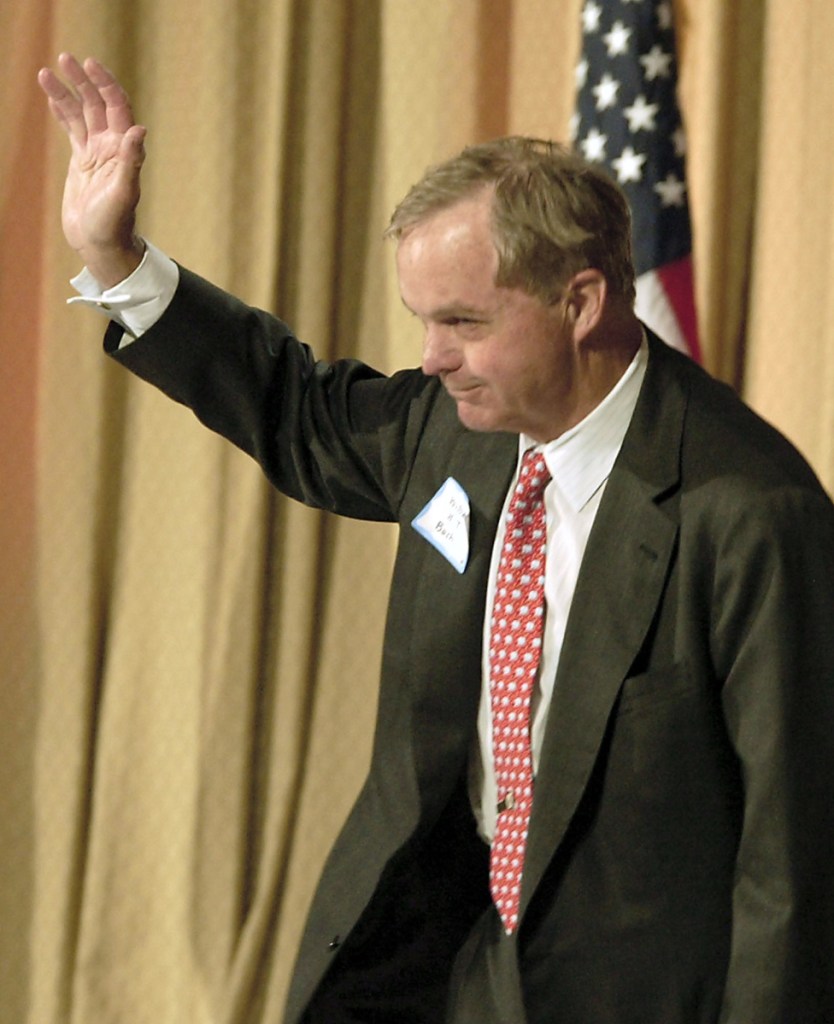 William H.T. "Bucky" Bush, brother of former President George H.W. Bush, waves to the crowd at a fundraiser in St. Louis on 2006. He died Wednesday at age 79.