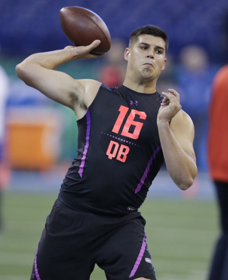 Mason Rudolph of Oklahoma State could be a true find for the New England Patriots in the draft as the most suitable possibility to eventually replace Tom Brady.