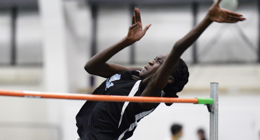 Nyagoa Bayak of Westbrook shook off her tendency to rush in the high jump, and it paid off in a big way. She set Maine's all-time best mark with a New England-winning jump of 5 feet, 10 inches, then placed third in the national championships.