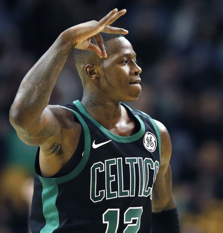 Terry Rozier has filled in well as the starting point guard with Kyrie Irving out of the lineup, but the trickle-down effect is that Boston's bench is much weaker.