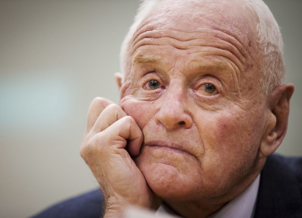Barrick Gold founder Peter Munk at a 2013 news conference in Toronto announcing his retirement. The immigrant from Canada built what became the world's largest gold producer.