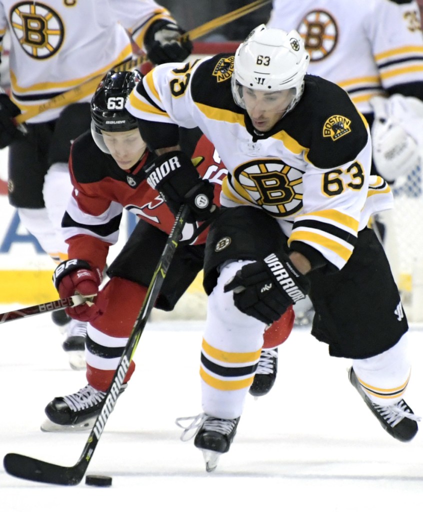 Bruins left wing Brad Marchand is having a career year with 82 points in 61 games but can't seem to avoid controversy, such as his Jan. 23 hit on New Jersey's Marcus Johansson that drew a five-game suspension.