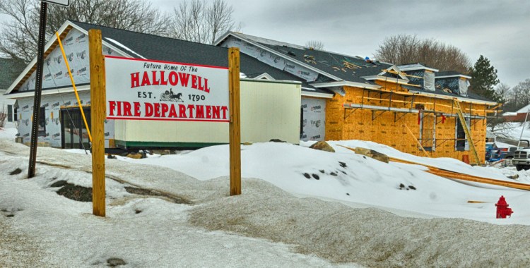 A new firehouse is under construction in Hallowell.