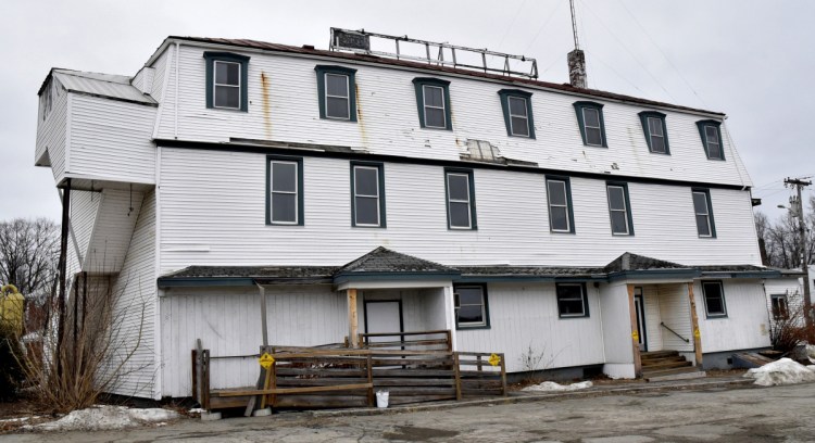 The closed Kennebec Valley Inn in Skowhegan on Wednesday. The building has been sold to the Skowhegan Economic Development Corporation which plans to tear it down.