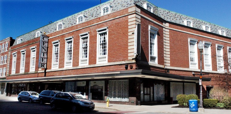 The Center in downtown Waterville, shown as it looked in April 2016 before it became an arts hub that includes a gallery and studios, is the focus of a plan advanced by Colby College and Waterville Creates! to transform it into an arts and film center. The project received a $2 million donation from trustee emeritus and art collector Paul J. Schupf.