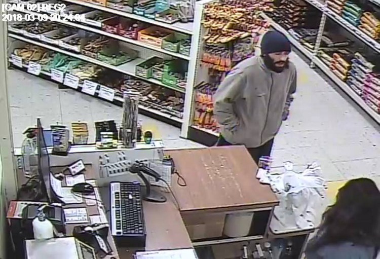 A security camera at Pet Life in Augusta captured an image of a man who police have accused of trying to rob the business on Friday.