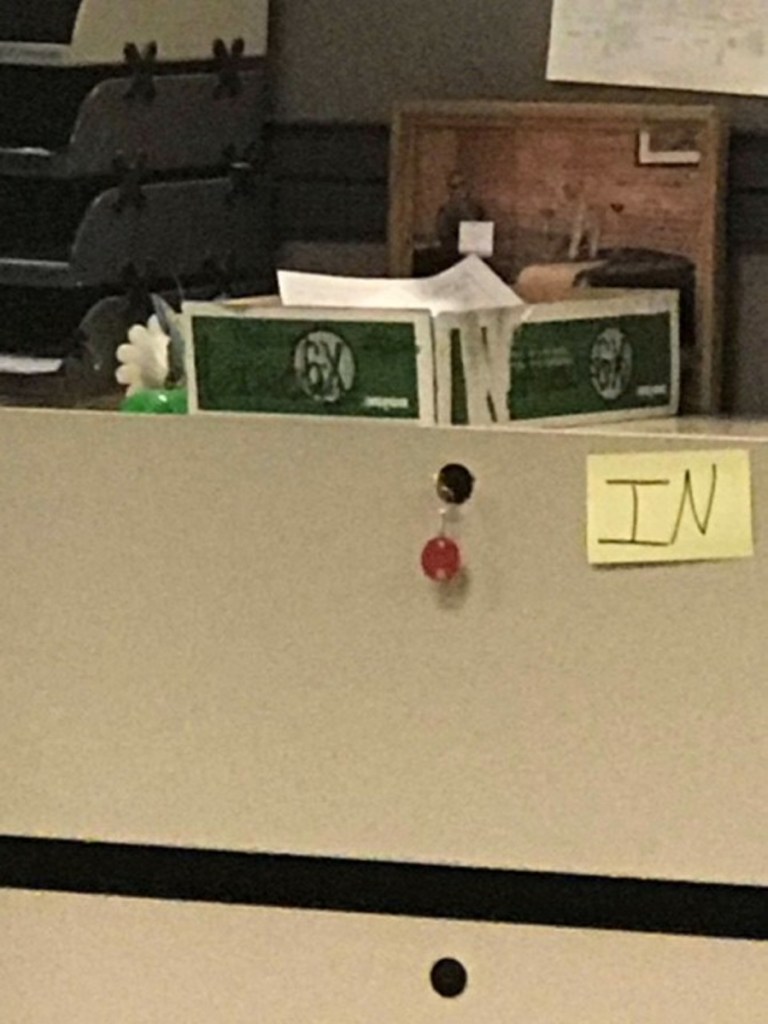 Two former employees at the Bureau of Unemployment Compensation said this box was filled with some 300 complaints from people trying to file unemployment insurance claims. The former employees said the box and its contents were taken to the office of John Feeney, the bureau director, and not seen again.