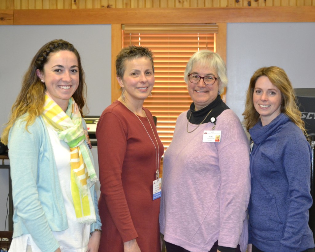 Members of Franklin Memorial Hospital's Occupational Therapy Department, from left, are Elizabeth Barton, Theresa Desjardins, Shelley Rau and Jessaka Nichols.