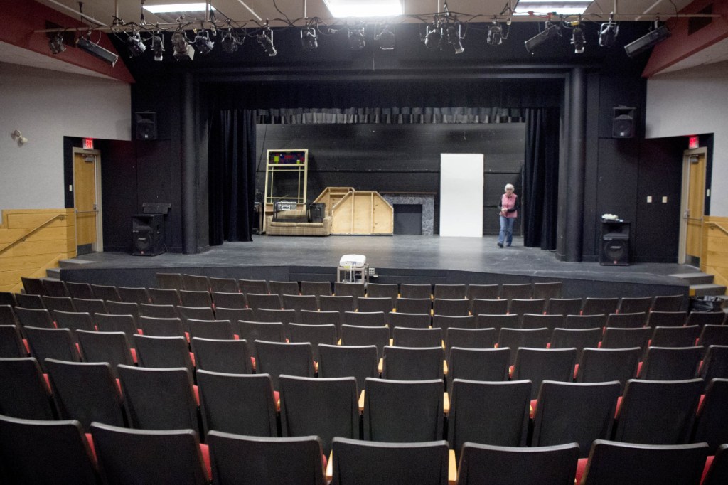 The Auditorium at Winslow High School in Winslow on Friday, which according to drama teacher Jean McCowan is used all but 19 school days, but is not large enough to accommodate the high school or the junior high school for assemblies or events.
