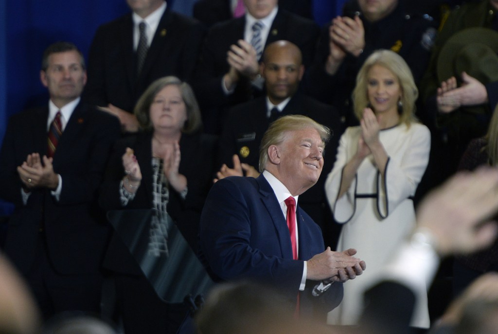 President Donald Trump at Manchester Community College Monday focused in immigration and criminal justice, not what's really needed to fight the opioid epidemic.